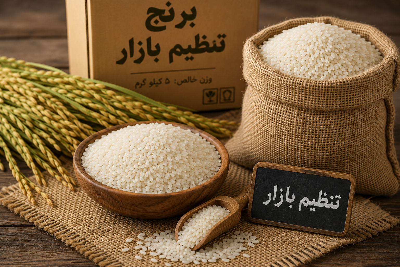 قیمت برنج تنظیم بازار امروز